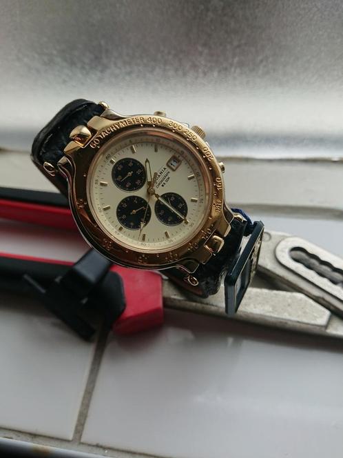 Sporthorloge Rondania Chronograaf Quartz 100M Zie Foto's, Sieraden, Tassen en Uiterlijk, Sporthorloges, Nieuw, Android, Ophalen of Verzenden