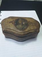 Oud blikken doosje met afbeelding, Ophalen of Verzenden