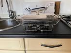 Glazen schaal rechaud, Ophalen, Zo goed als nieuw