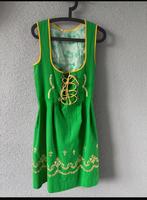 Groene Dirndl Jurk met Borduurwerk, Maat 42/44 (L), Ophalen of Verzenden, Zo goed als nieuw, Knielengte
