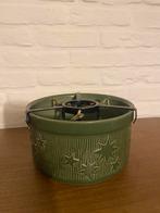 Vintage groene keramische kerstboom stand West Germany, Antiek en Kunst, Antiek | Keramiek en Aardewerk, Ophalen of Verzenden