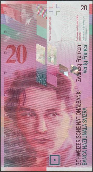 Zwitserland 20 francs 2008 UNC p.69e (# 75) beschikbaar voor biedingen