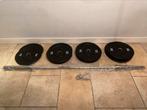 NIEUW! Olympische halterset 120kg! €300 excl. BTW., Ophalen, Nieuw