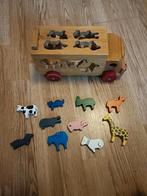 Houten dieren vormen auto, Kinderen en Baby's, Speelgoed | Houten speelgoed, Ophalen of Verzenden, Zo goed als nieuw