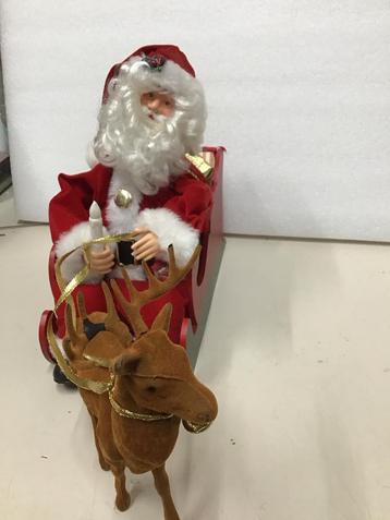 Kerstman op slee beschikbaar voor biedingen