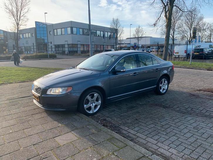 Volvo S80 2.5 T Geartronic 2007 Antraciet Nw Tandriem waterp, Auto's, Volvo, Particulier, S80, ABS, Achteruitrijcamera, Adaptieve lichten