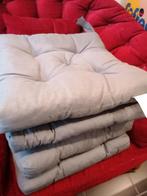 4 Grijze Tuinstoelkussens 40x40 cm, Tuin en Terras, Ophalen of Verzenden, Zo goed als nieuw