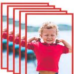 NIEUWE Fotolijsten 70x90 cm 5 stuks rood, Venlo, Nieuw, Ophalen of Verzenden, Info@habatrading.com