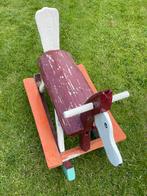 Hobbelpaard van hardhout zit hoogte 51 cm., Ophalen of Verzenden, Gebruikt