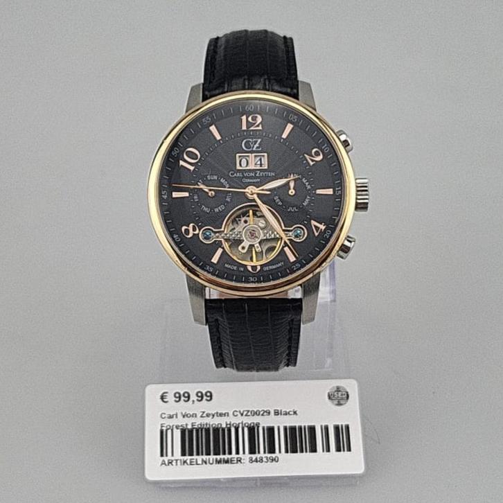 Carl Von Zeyten CVZ0029 Black Forest Edition Horloge, Sieraden, Tassen en Uiterlijk, Horloges | Heren, Gebruikt