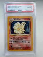 1999 - Base set Ninetales - PSA 8, Verzenden, Zo goed als nieuw, Losse kaart, Foil