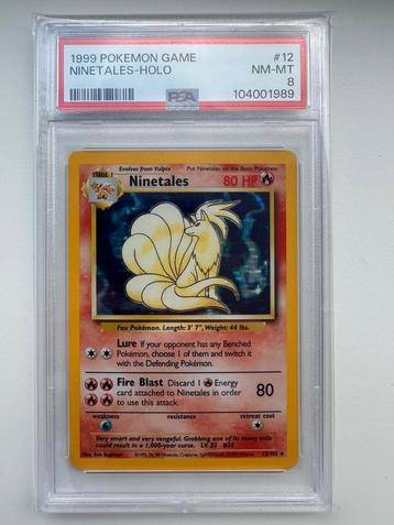 1999 - Base set Ninetales - PSA 8 beschikbaar voor biedingen