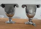 Twee Brass & Boom Vazen - 32cm Hoog, Huis en Inrichting, Woonaccessoires | Vazen, Ophalen, Overige materialen, Overige kleuren