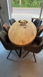 ACTIE eettafel mangohout ovaal 190  , 210 , 240 cm 6 cm dik, 100 tot 150 cm, Ophalen of Verzenden, Vijf personen of meer, Ovaal