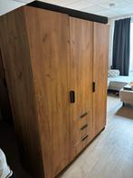 Kledingkast 3-deurs - Natuurlijk Eiken 2x, Huis en Inrichting, Kasten | Kledingkasten, Ophalen, 100 tot 150 cm, Eikenhout, Zo goed als nieuw