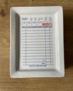 4 bordjes horeca rekening bestelbon, Ophalen, Zo goed als nieuw, Bord(en), Overige stijlen