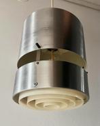 Retro Vintage Space Age Hanglamp geborsteld, Ophalen of Verzenden, Gebruikt, Metaal, Minder dan 50 cm