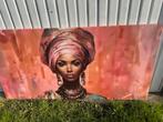 Canvas vrouw tulband / breed! Xxl €25,- afhaal, Huis en Inrichting, Ophalen