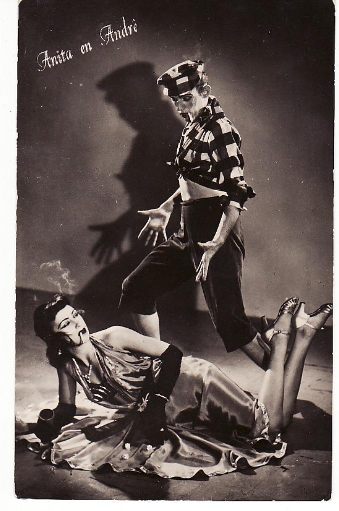 Artiestenpaar Anita en André fotokaart uit 1956 (?), Verzamelen, Muziek, Artiesten en Beroemdheden, Nieuw, Foto of Kaart, Verzenden