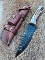 Handgemaakt Gesmeed Antler Hertengewei Bushcraft mes, Ophalen of Verzenden, Nieuw