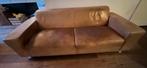 cognac buffel lederen bankstel van bij Goossens, Huis en Inrichting, Ophalen, Gebruikt, 75 tot 100 cm, Vierpersoons of meer