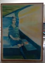 Groot schilderij Pastel Niels Hamel, Antiek en Kunst, Ophalen