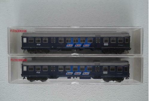 Fleischmann 5156 3x NS Plan W Grolsch met interieur, Hobby en Vrije tijd, Modeltreinen | H0, Zo goed als nieuw, Wagon, Gelijkstroom