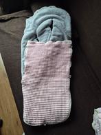 Wandelwagen deken koeka roze waffelstof met grijze teddy, Ophalen of Verzenden, Zo goed als nieuw, 100 cm of meer, Deken