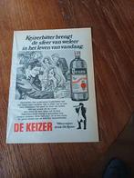 Advertentie van De Keizer Keizerbitter 1975, Ophalen of Verzenden, Zo goed als nieuw, Overige typen