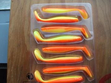 8 stuks Ron Thompson Slim Shad Paddle Tail / kunstaas shads beschikbaar voor biedingen