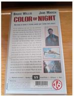 VHS color of night h, Cd's en Dvd's, VHS | Film, Vanaf 16 jaar, Ophalen of Verzenden, Zo goed als nieuw, Thrillers en Misdaad
