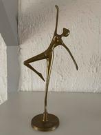 Messing beeldje ballerina, Ophalen of Verzenden, Brons