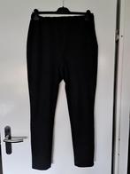 Zwarte stretchbroek suedine stof Hema mt XL 42/44, Zwart, Maat 42/44 (L), Ophalen of Verzenden, Lang