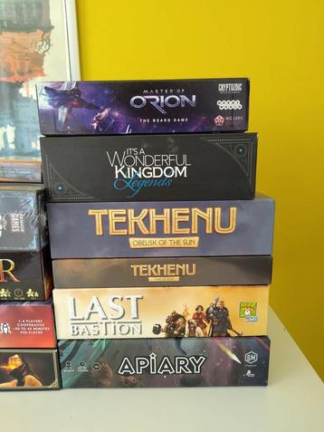 Diverse Bordspellen: Tekhenu, Apiary, Last Bastion & Meer! beschikbaar voor biedingen