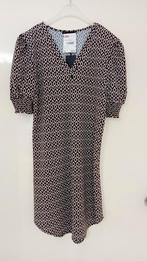 Retro look Essential blouse jurk zwart beige maat M, Beige, Knielengte, Maat 38/40 (M), Zo goed als nieuw