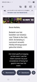 Tribute to the Cats band, Twee personen, November