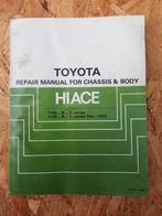 Garage werkplaatsboek Toyota HIACE YH - LH series 1982 - 89, Ophalen of Verzenden