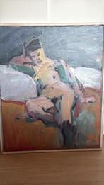 Zittend naakt, Antiek en Kunst, Kunst | Schilderijen | Abstract, Ophalen