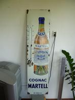 EMAILLE THERMOMETER"MARTELL COGNAC"UIT JAREN 30/40, Verzamelen, Ophalen, Gebruikt, Reclamebord
