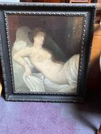 Oude Schilderij Naakt (groot naar schatting 50x70 cm), Antiek en Kunst, Ophalen