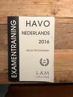 Examentraining Nederlands HAVO - L&M Educatief, Ophalen of Verzenden, Zo goed als nieuw, Overige uitgevers, Nederlands