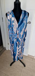 79)Te koop nieuwe mouwloze blauwe jurk 1 maat ongv.46/50, Made in Italy, Blauw, Jurk, Nieuw