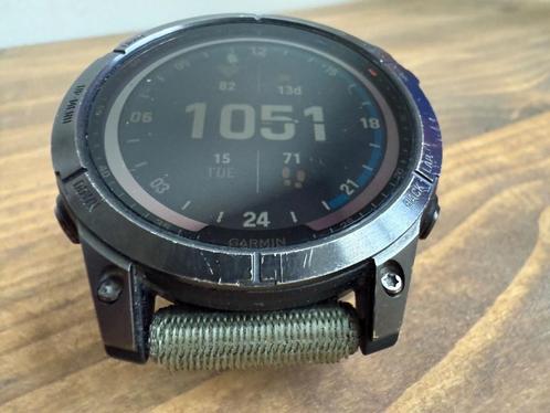 Garmin Fenix 7 Solar - 47 mm, Sieraden, Tassen en Uiterlijk, Sporthorloges, Zo goed als nieuw, Android, Zwart, Afstand, Calorieverbanding