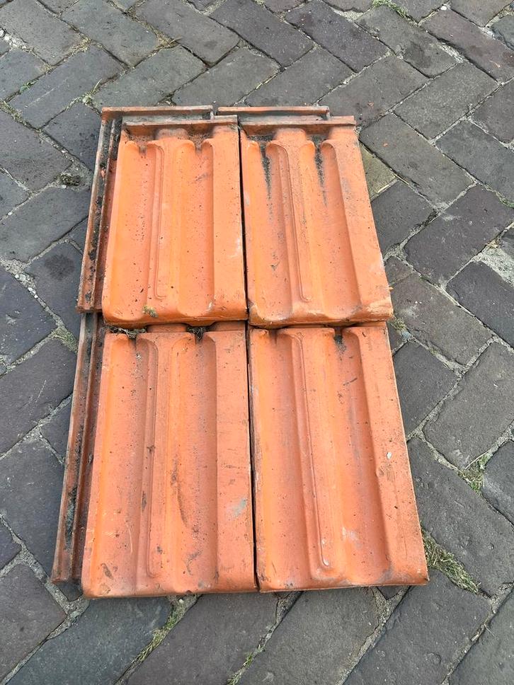 Rode Mulden Dakpannen - Gebruikt, Doe-het-zelf en Verbouw, Dakpannen en Dakbedekking, Gebruikt, Dakpannen, Steen of Klei, Rood