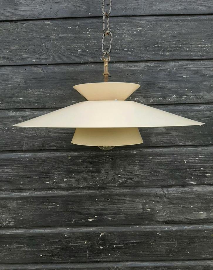 Deense Schalenlamp - (Hanglamp/ Design / Vintage / Poulsen), Huis en Inrichting, Lampen | Hanglampen, Zo goed als nieuw, Minder dan 50 cm