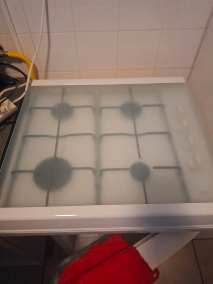 Kookplaat 4pits + elektrische ontsteking, Witgoed en Apparatuur, Kookplaten, Gebruikt, Vrijstaand, Gas, 4 kookzones, Ophalen