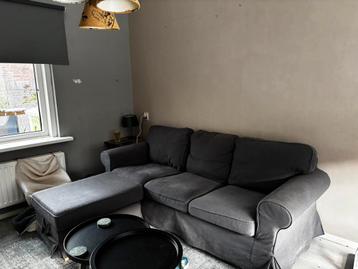 3-Zits ektorp bank met poef - afbeelding 1