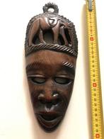 Houten Afrikaans Masker met Olifanten, Antiek en Kunst, Ophalen of Verzenden