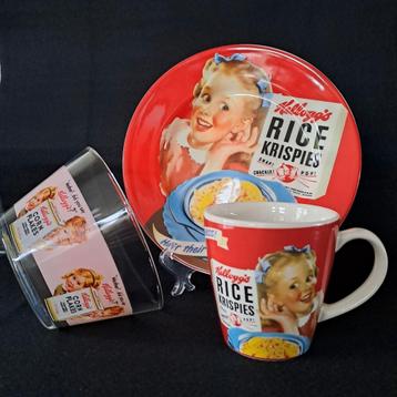 Ontbijtset Kellogg's (bord, mok en bowl) beschikbaar voor biedingen