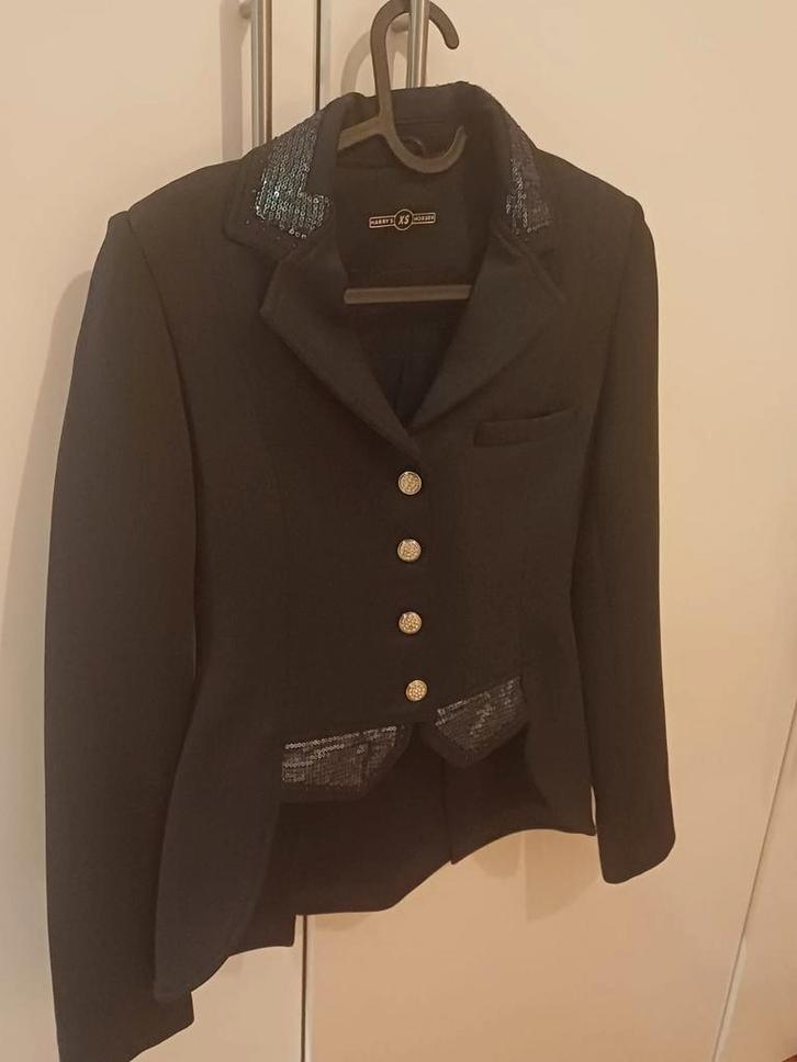 Donkerblauw Harry's Horse Dressuur Jasje maat s, Dieren en Toebehoren, Paardrijkleding, Zo goed als nieuw, Dames, Kinderen, Bovenkleding